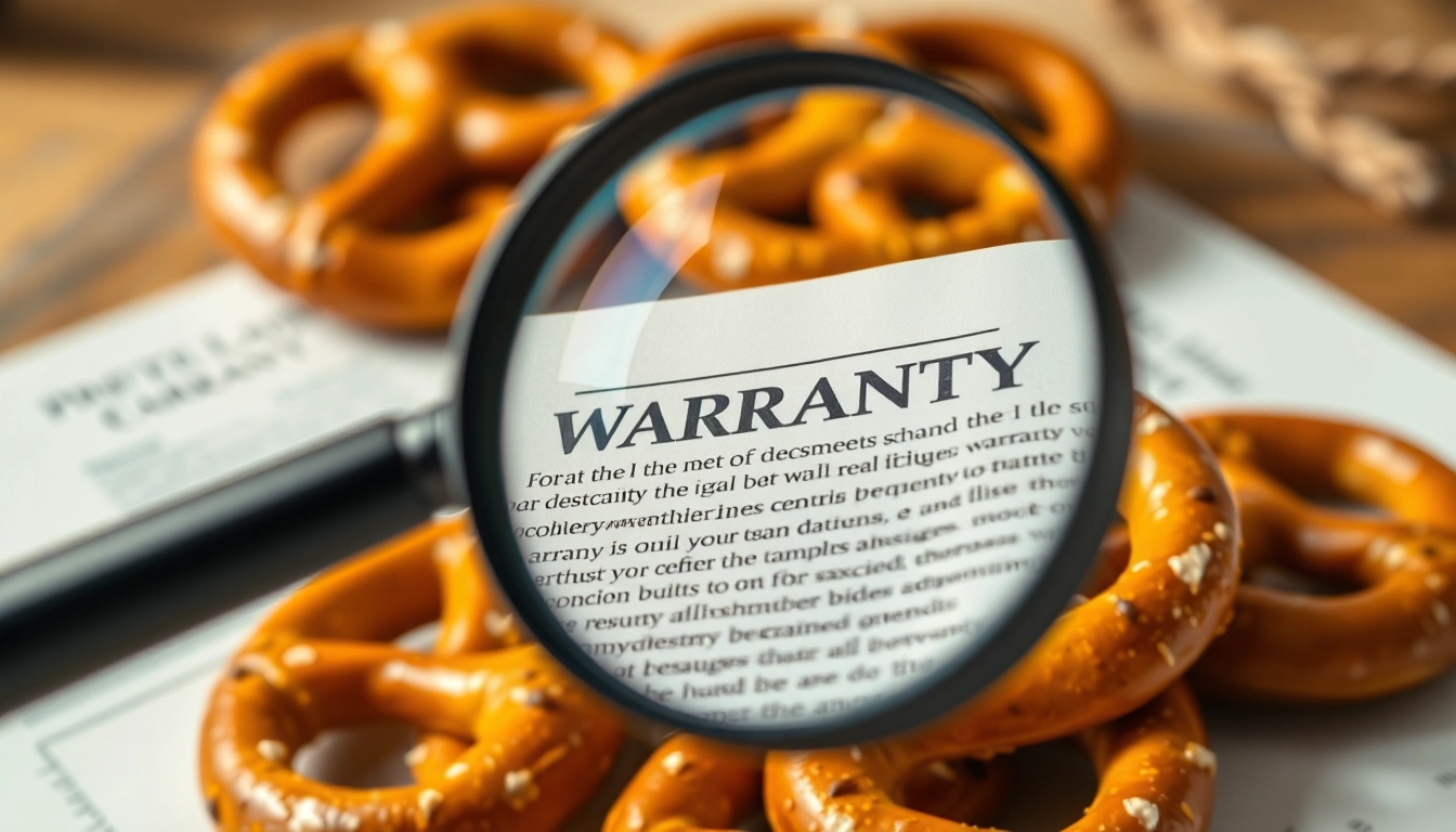 Evaluate if Pretzel warranty legit with a focused magnifying glass highlighting warranty details.