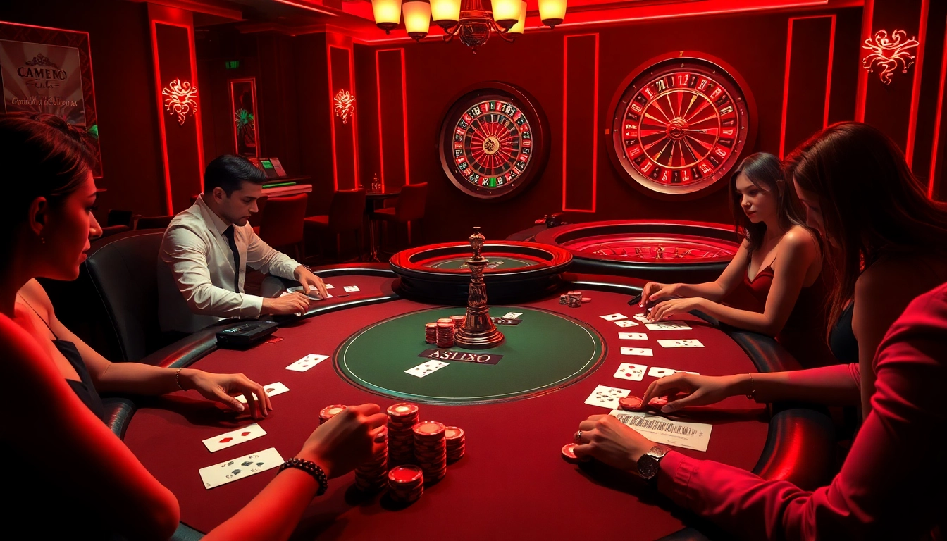 Engage with thrilling gameplay in a high-stakes environment featuring porn games ai and casino elements like poker tables.