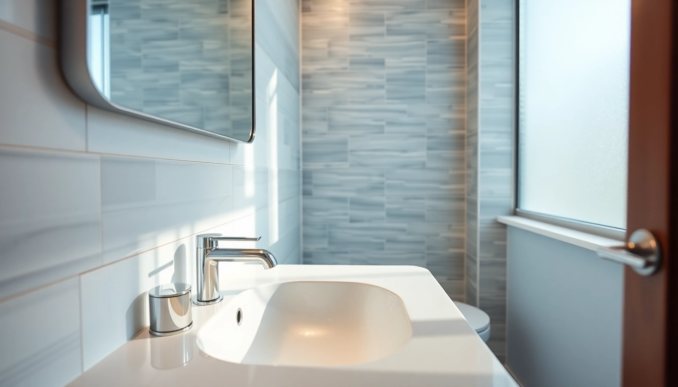 Renovated bathroom showcasing modern design features in a serene environment bathroom renovation near me.