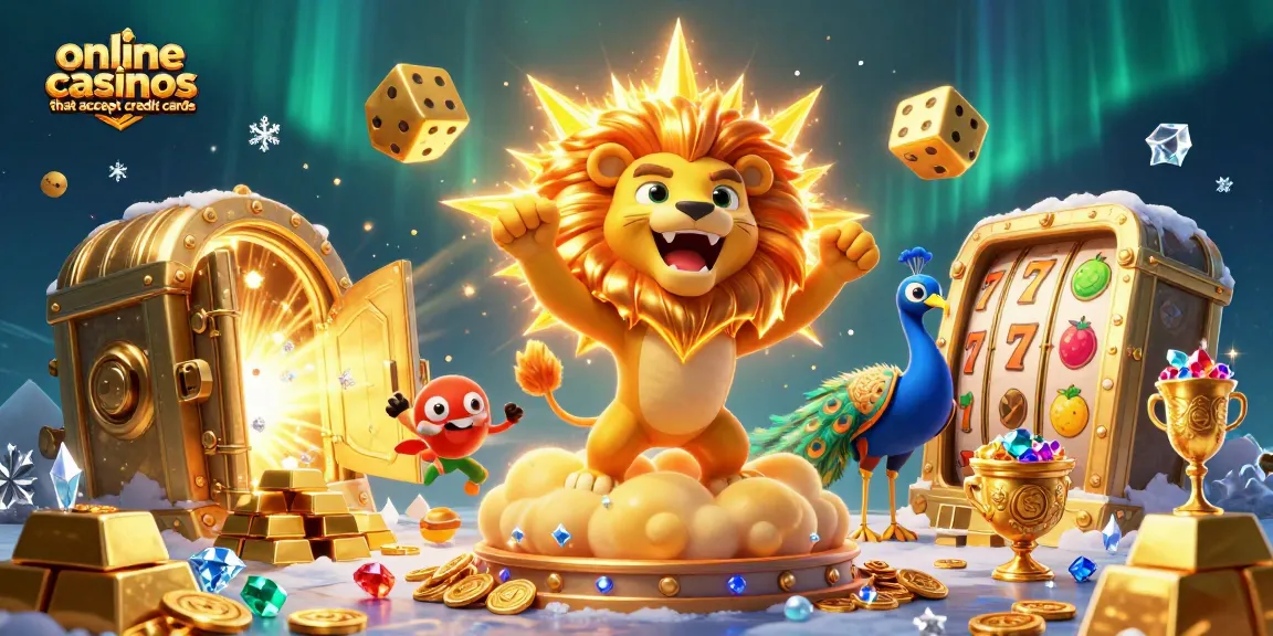 Experience the thrill of online casinos that accept credit cards with vibrant gaming elements.