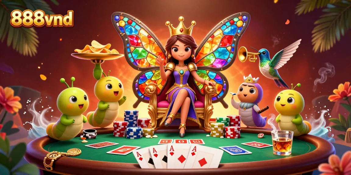 Experience the thrilling world of 888vnd with vibrant casino elements and captivating characters.
