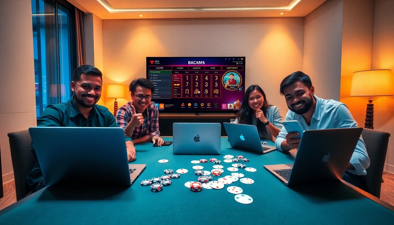 Engaged players enjoying online card games at topgamebaidoithuong.mx, showcasing excitement and community.