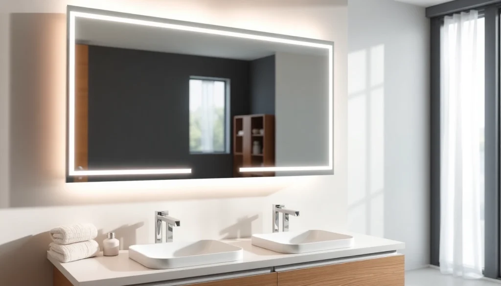 Optimizing spiegelschrank led in contemporary bathroom with stylish features.