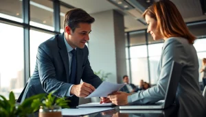 Engaging discussion on tax planning and wealth management between a client and financial advisor.