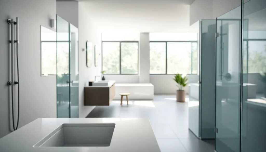 Entdecken Sie Produkte der sonni sanitär GmbH in einem modernen Badezimmer mit eleganten Designs.