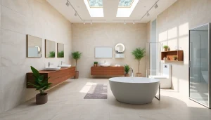 Sonni sanitär GmbH präsentiert hochwertige Badprodukte in einem modernen Showroom.