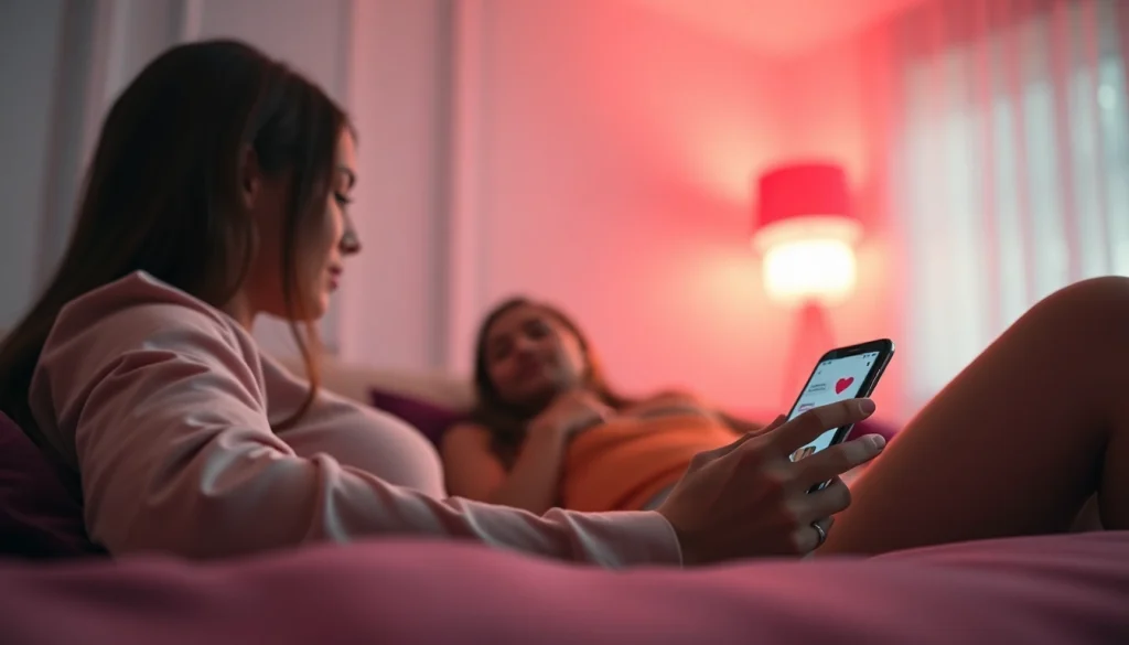 Engaging sex chat AI interaction in a cozy digital environment.