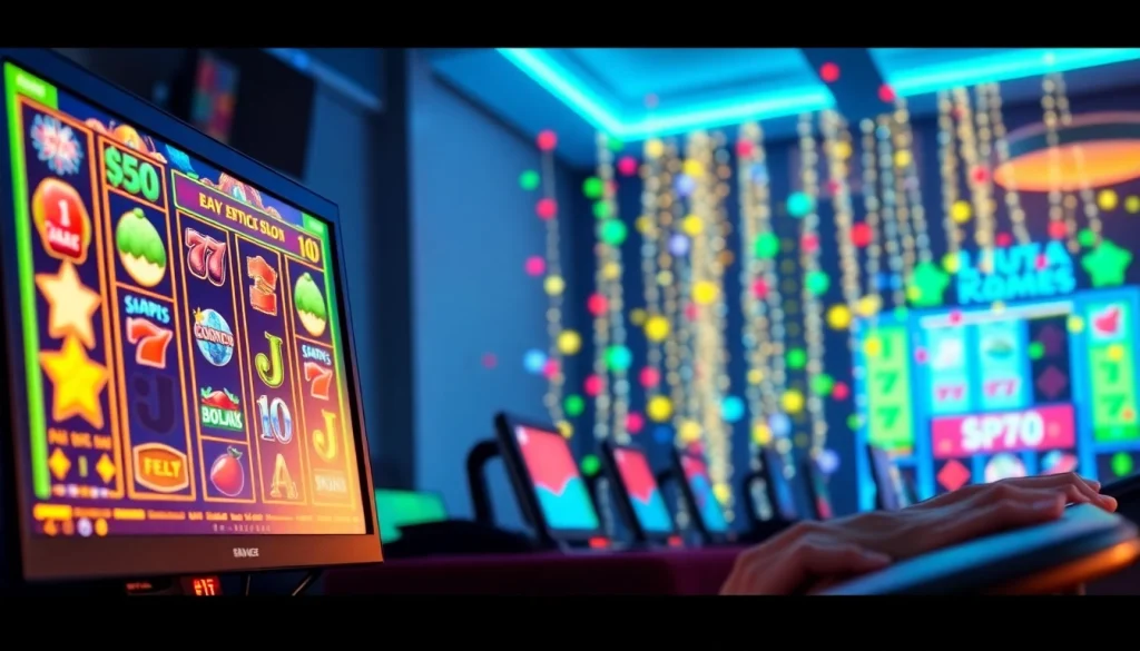 Kode4d slot games showcasing vibrant gameplay and user engagement in an exciting online environment