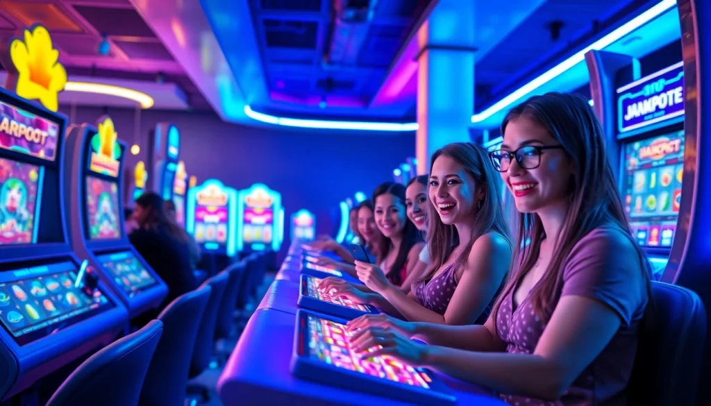 Engaged players enjoying slot games online, capturing the excitement of hoki138 pro.