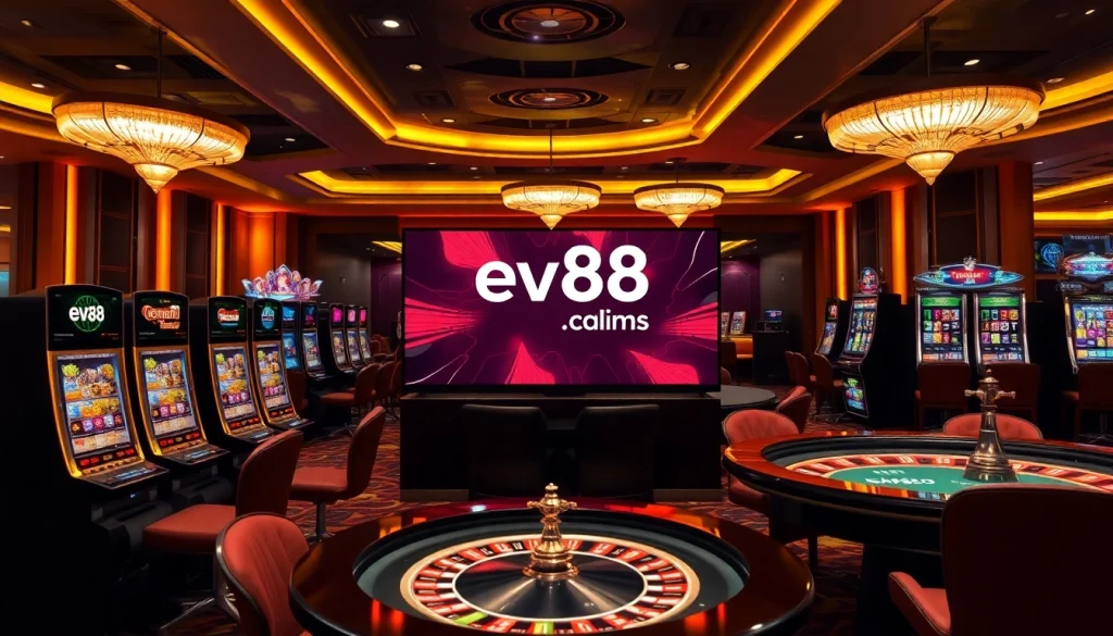 Experience luxury gambling at ev88.claims with vibrant slot machines and engaging gameplay.