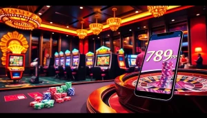 Experience the excitement of gaming at 789PP with vibrant casino tables and sleek online interfaces.