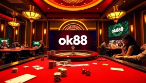 Experience the thrill of casino gaming at ok88 with vibrant tables and intense gameplay.