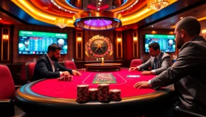 Trải nghiệm sự hứng khởi của ứng dụng BetVIP trong một casino sang trọng với cược trực tiếp.