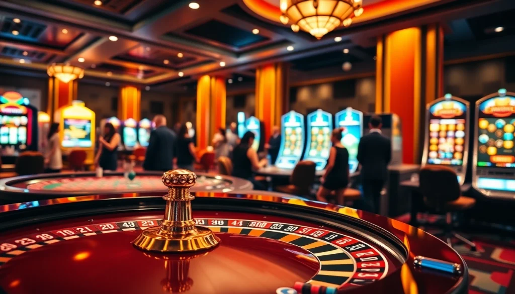 Experience thrilling gameplay at u888 com, featuring vibrant casino tables and lively players.