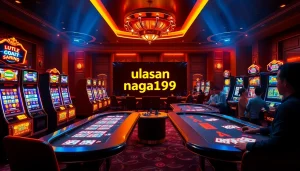 Experience ulasan naga169 at a luxurious online casino with exciting slot machines and engaged players.