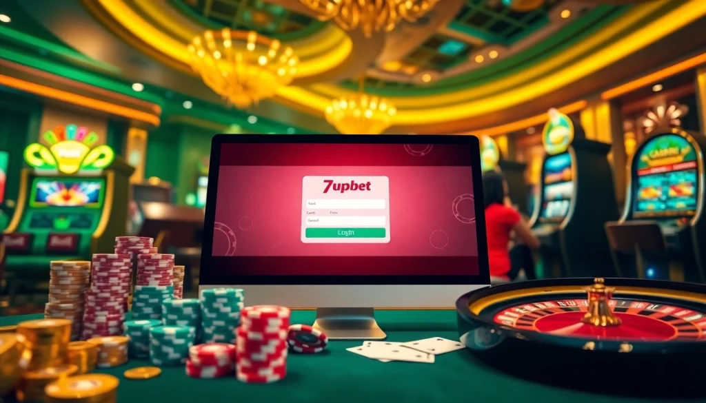 Seamlessly access 7upbet login while enjoying an immersive casino experience with gaming elements.