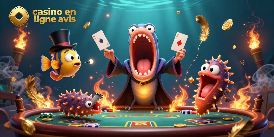 Faites l'expérience du spectacle magique avec les protagonistes du casino en ligne avis dans cette scène animée.